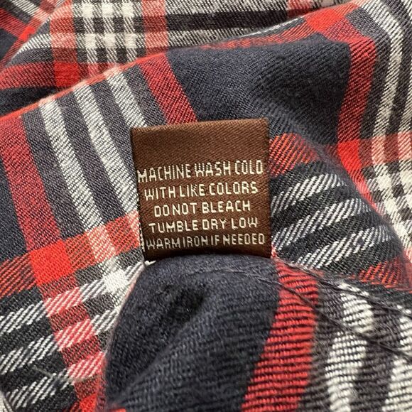 Mountain Ridge Top Men's 2XLT Red Plaid Long Sleeve Flannel Outdoor Grandpacore - Picture 9 of 9